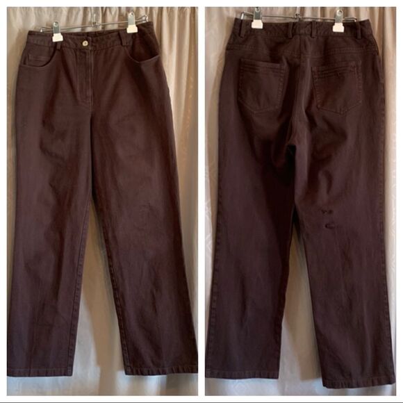 SALE St. John Sport Brown Pants Size 10 GUC Slacks - Picture 2 of 8
